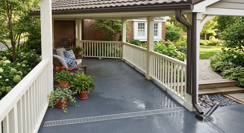 Veranda Drain Installation